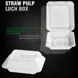 Disposable Corn Starch Plates, Biodegradable Corn Starch Food Container, Biobased Food Tray, Disposable Plastic Takeaway Meal Tray, Corn Starch Blister Packaging Tray, Blister Packaging thumbnail-1