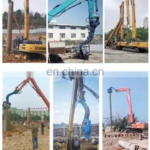 Kyotechs Hydraulic Excavator Mounted Vibratory Hammer Sheet Piling Driver thumbnail-5
