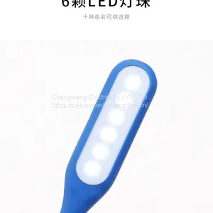 Mini LED Lamp USB Light Charging LED Flexible Portable Book Light for Computer Keyboard thumbnail-5