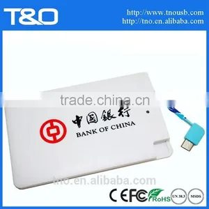 Shenzhen 2500mah Credit Card Power Bank Mobile Battery thumbnail-3