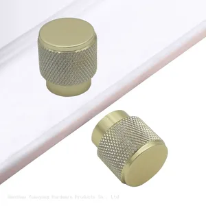 Fancy Knurled Furniture Cabinet Handles Aluminum Cupboard Drawer Pulls Handles and Knobs thumbnail-5