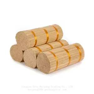 Design Environmentally Friendly Barbecue Wholesale Color Raw Bamboo Natural Incense Sticks for Sale thumbnail-1