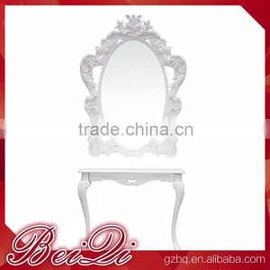Beiqi Guangzhou 2016 Vintage Style Dressing Table Salon Unit Mirror Station for Sale thumbnail-1