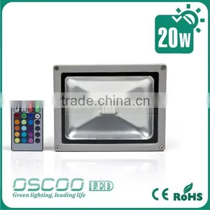 Oscoo Hot-Sale IP65 Die Casting Aluminium CE&Rohs 20 Watt RGB LED Flood Light Colorful Light Festival Light Bar Light thumbnail-3