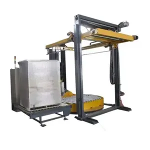 Heavy Duty PLC Control Automatic Stretch Film Pallet Wrapping Packing Machine thumbnail-3