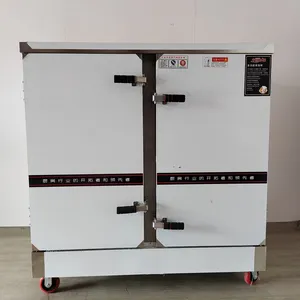Stainless Steel 48 Tray Rice Steaming Cabinet for Large-Scale Catering thumbnail-2