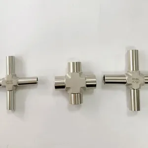 ASTM A403 Stainless Steel Welded Cross Fitting With Mill Test Report thumbnail-1