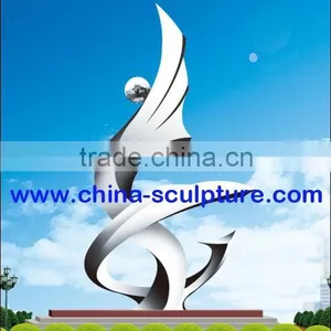 Modern Stainless Steel Sculpture/modern Abstract Art Statue thumbnail-1