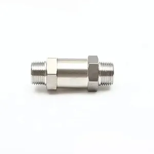 Stainless Steel Double External Thread Check Valve 304 External Thread One-way Valve 2-way 4-way Anti-backflow Valve NPT Pressure-resistant Soft Seal thumbnail-5