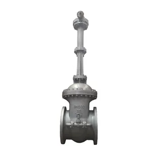 GOST Standard WCB Cast Carbon Steel 20# Rising Stem Electric Gate Valve Flange Pn25 Pn40 Pn64 Elastic Seat Gate Valve thumbnail-3