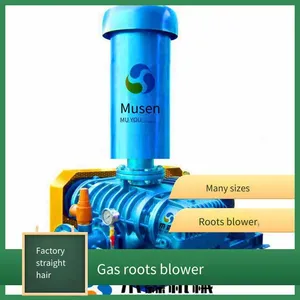 Roots Blower, Made of Cast Iron and Stainless Steel, Customizable, 11kw, for Conveying Gas and Powder Materials, Aquaculture Aeration thumbnail-2