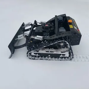 Gasoline Self Charging Backup Battery Self-Powered Dynamo Remote Control Brush Cutter on Tracks thumbnail-4