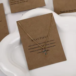 Luxury Kraft Paper Card for Necklace Used thumbnail-2