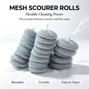 Cheap Price Galvanized Wire Cleaning Ball Reusable Abrasive Metal Scrubber for Pots, Grills & Ovens Wholesale thumbnail-1