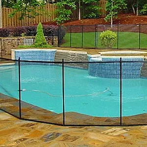 Quick-Install Textilene Woven Mesh – PVC Fabric for Pool Safety Fence, Pre-Assembled Panels for Easy DIY Installation thumbnail-1