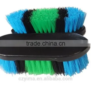 Plastic Horse Dandy Brush With Colorful Bristle for Horse Grooming thumbnail-1