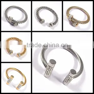 2016 Trending Jewelry Friendship Bracelet Cuff Bracelets Bangles in Silver thumbnail-1