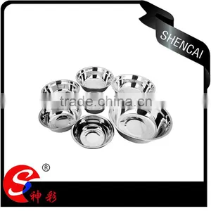 Non Magnetic Deep Soup Bowl/ Stainless Steel Kids Bowl/ Salad Bowls thumbnail-1
