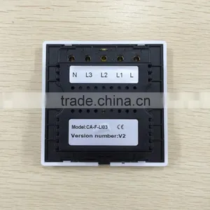 3 Gang Touch Sensitive Light Switch, Wireless Light Switch thumbnail-2