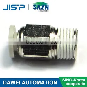 PC SINO-Korea Cooperate White Color Pneumatic Fittings thumbnail-1