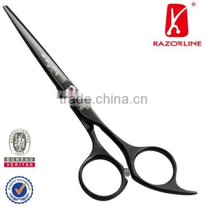 SK100B Flower Whisper Shiny Black Titanium Coating Tijera de Peluqueria thumbnail-1
