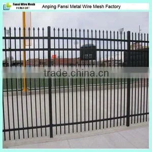 3 Rails Powder Coated Commercial Black Pool Fence for Sale thumbnail-4