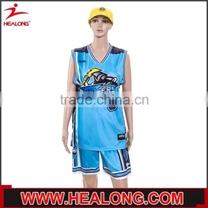 High Quality Sleeveless New Design Sublimation Baskeball Uniforms for Women thumbnail-1