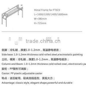 Latest Design Folding Frame Table With Black Color Frame thumbnail-2