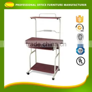 OEM Service Cheap Fashionable Moving Computer Antique Writing Desk For PC thumbnail-1