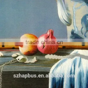 Handmade Embroidery on Silk Fabric for Home Decoration Pomegranate thumbnail-2