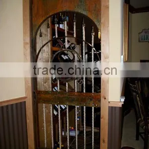 Wrought Iron Decorative Wine Cellar Door,customized Size thumbnail-2