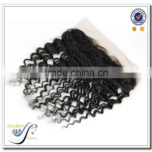 Wholesale Deep Wave 100% Virgin Human Hair Brazilian Hair Closure Silk Top Lace Closure thumbnail-1