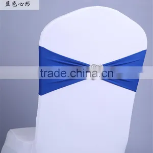 Heart Ornament Elastic Wedding Chair Cover Sashes Party Banquet Decoration Bow thumbnail-4