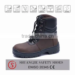 Crazy Horse Leather Safety Work Boots China Factory Safety Shoes 9051 thumbnail-1