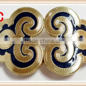 High-end Women Clasp Buckle Rhinestone Buckle Fur Coat Metal Buttons Button thumbnail-1