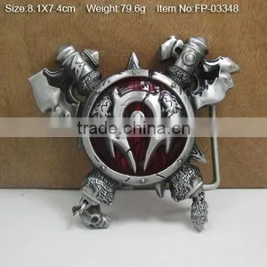 Popular Normal Good Quality Plate Two Joint Buckle for BeltCross Belt Buckle With Rhinestones thumbnail-2
