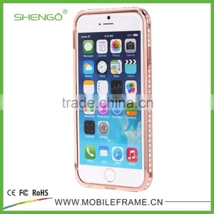 Diamond Mobile Phone Case For IPhone,Bulk Diamond Metal Bumper Phone Case thumbnail-5