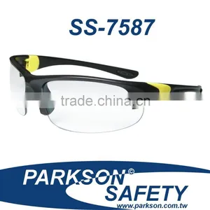 Fashionable Dual Colors Nylon Leg Design for Safety Glasses Spectacle Eyewear Eye Protector SS-7587 With ANSI Standard thumbnail-1