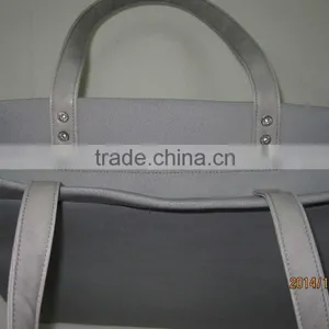 2015 Fashion PU Handle Neoprene Lady Bag thumbnail-5