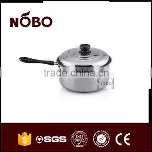 Single Handle Steel Lid Stainless Steel Milk Boiling Pot thumbnail-6
