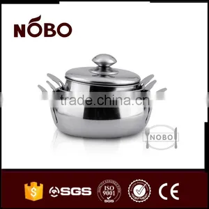 NOBO 3 Sets Stainless Steel Industrial Cooking Pot,FACTORY SUPPLY thumbnail-1
