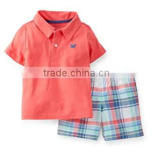 Little Boy's Short Polo Shirt and Panty Set thumbnail-1
