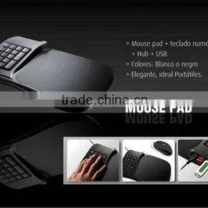 Digital Keyboard Mouse Pad With 2.0 Hub Mouse Pad Number Keypad & USB HUB thumbnail-1