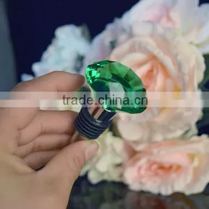 Oval Shaped Crystal Wine Stoppers thumbnail-2