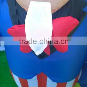 PATRIOTIC INFLATABLE 6' UNCLE SAM HOLDING AMERICAN FLAG WITH BALD EAGLE thumbnail-4