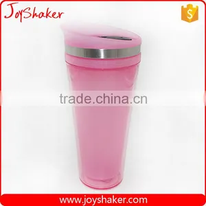 BPA Free Double Wall Custom Plastic Bottle, Soft Plastic Drinking Bottle 13oz thumbnail-6