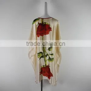 Bat-Wing Sleeve Chiffon Kanftan Dress Women thumbnail-3