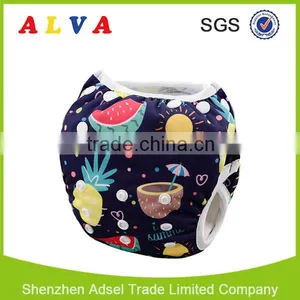 Alva 2016 New Fruits Pattern Reusable Baby Swimming Wear Swimming Diaper thumbnail-4