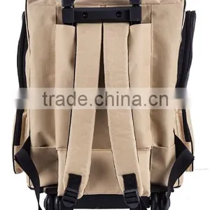 Rolling Backpack Luggage on Wheels With Mat thumbnail-4