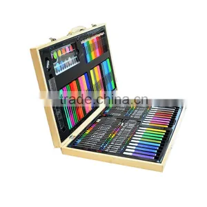 180PCS Wooden Box Art Set for Kids Wooden Art Set thumbnail-1